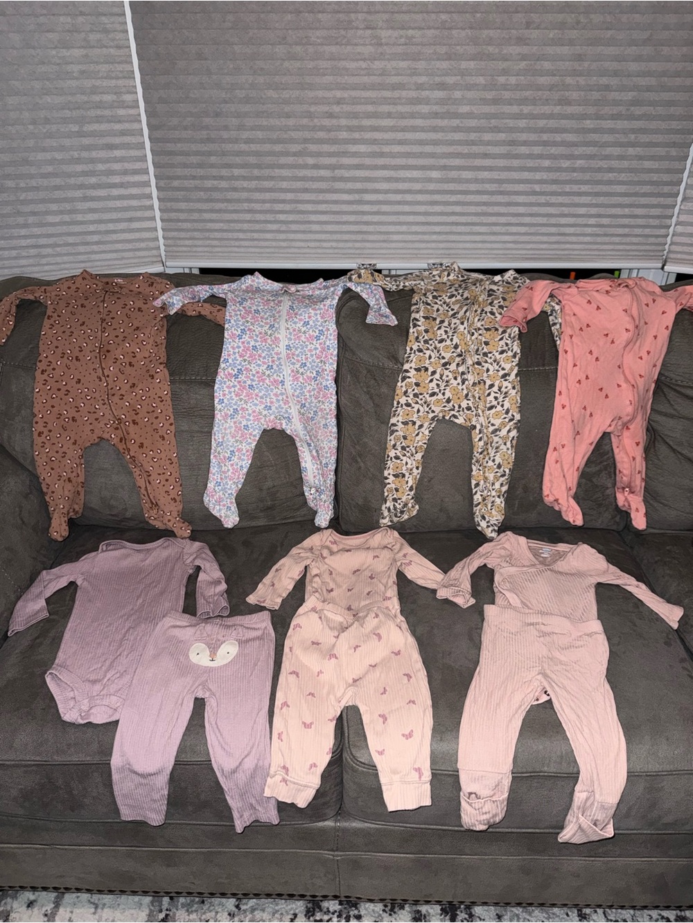 Baby Girl Pajama Bundle 6-9 Months